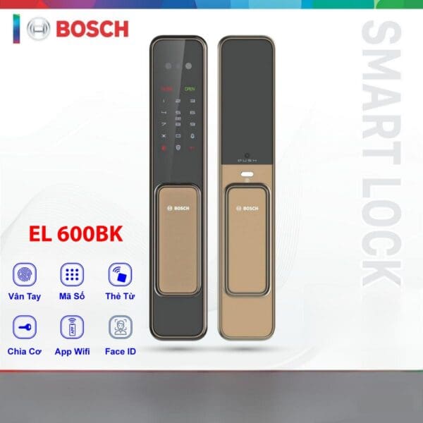Khóa Điện Tử BOSCH (Đức) – Mã SP: EL600BK APP