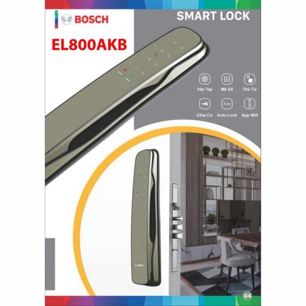 Khóa Điện Tử BOSCH (Đức) - Mã SP: EL800AKB APP