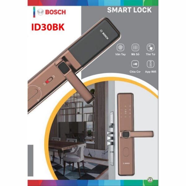 Khóa Điện Tử BOSCH (Đức) - Mã SP: ID30BK