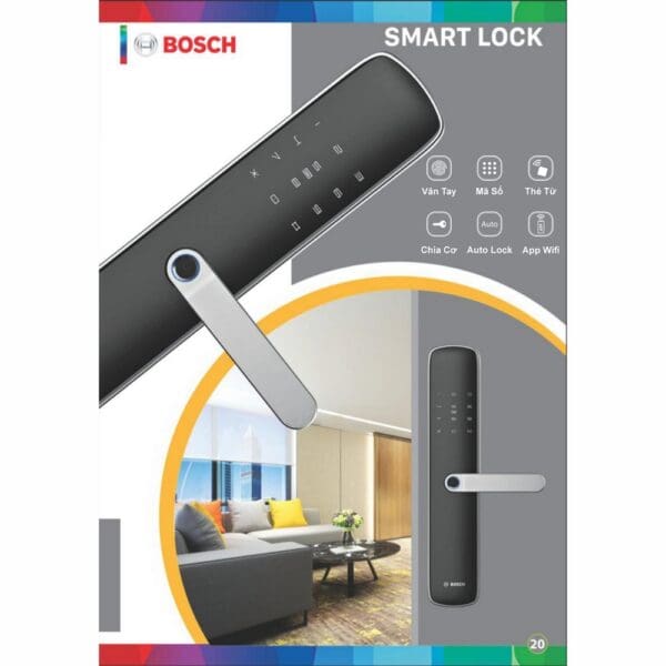 Khóa Điện Tử BOSCH (Đức) – Mã SP: ID60BK (APP)