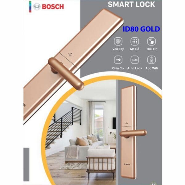 Khóa Điện Tử BOSCH (Đức) – Mã SP: ID80 GOLD (APP)