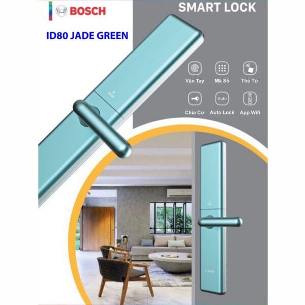Khóa Điện Tử BOSCH (Đức) – Mã SP: ID80 JADE GREEN (APP)